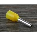 RS PRO Insulated Crimp Bootlace Ferrule, Nylon Insulation, Yellow, 8 mm Pin Length, 1.7 mm Pin Diameter, 18 AWG Wire 458-768