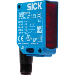 SICK Retroreflective Photoelectric Sensor, Block Sensor, 4 m Detection Range, NPN/PNP Output, Metal Housing, IP69K IP Rating 