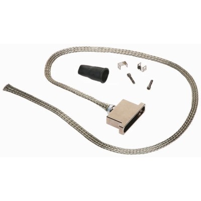 Polamco 100P2554 Series Aluminium Straight D-Sub Backshell, 51 Contacts, Electroless Nickel Plated 100P2554-51-10-1-C