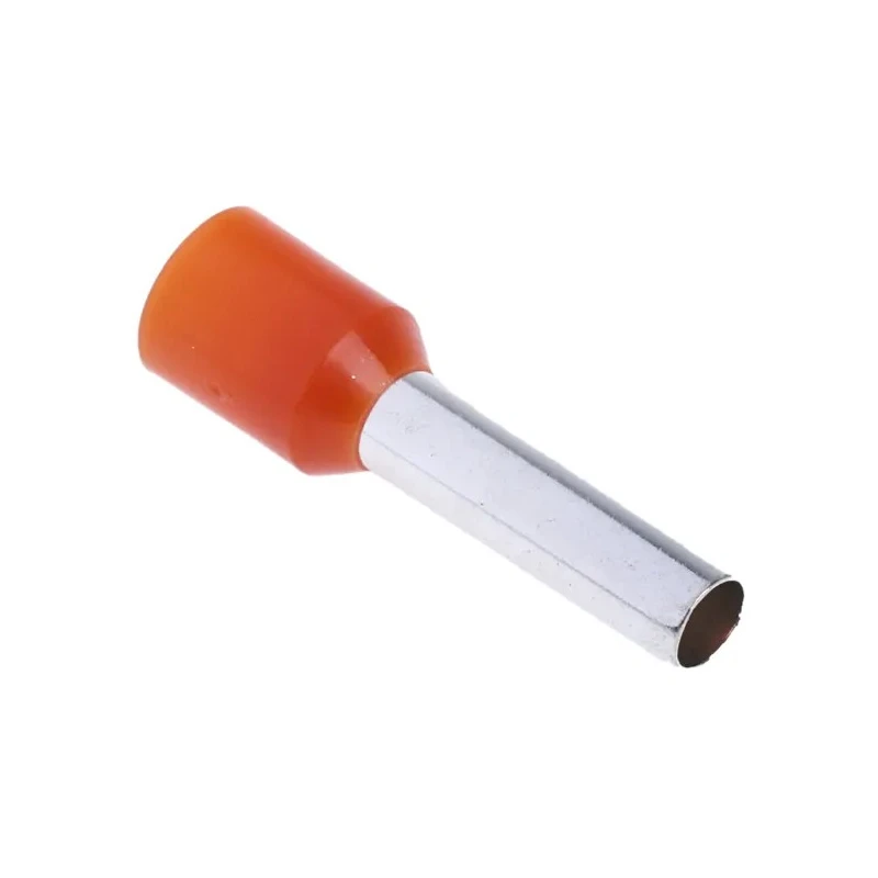 RS PRO Insulated Crimp Bootlace Ferrule 12 mm Pin Length 3.2 mm Pin Diameter Orange 12 AWG 458-730