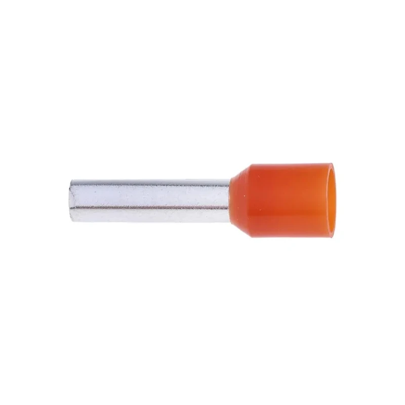 RS PRO Insulated Crimp Bootlace Ferrule 12 mm Pin Length 3.2 mm Pin Diameter Orange 12 AWG 458-730