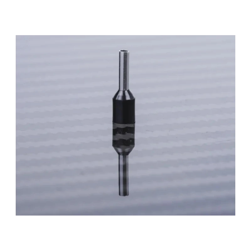 RS PRO Insulated Crimp Bootlace Ferrule, 8 mm Pin Length, 2 mm Pin Diameter, Black from 16 AWG to 16 AWG Wire Size 458-718