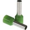 RS PRO Insulated Crimp Bootlace Ferrule 12 mm Pin Length 3.9 mm Pin Diameter Green 6mm² 10AWG Wire Size 458-897