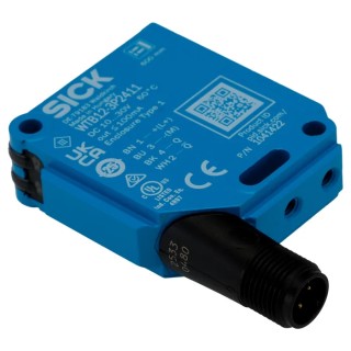 SICK Background Suppression Photoelectric Sensor, Block Style, PNP Output, IP66/IP67/IP69K Protection, Metal WTB12-3P2411