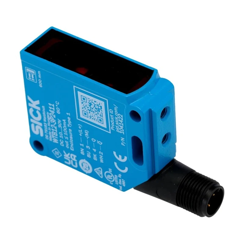 SICK Background Suppression Photoelectric Sensor, Block Style, PNP Output, IP66/IP67/IP69K Protection, Metal WTB12-3P2411