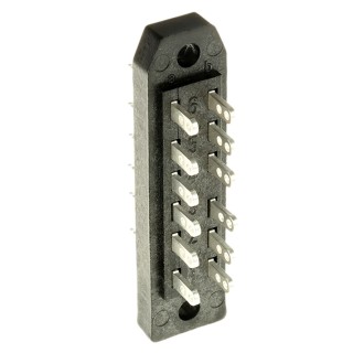 Telegartner DIN 41612 Connector 12-Way, 2 Row, J000 Straight Male J00045A0912