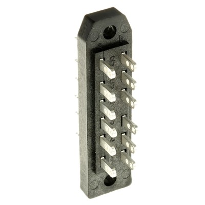 Telegartner DIN 41612 Connector 12-Way, 2 Row, J000 Straight Male J00045A0912