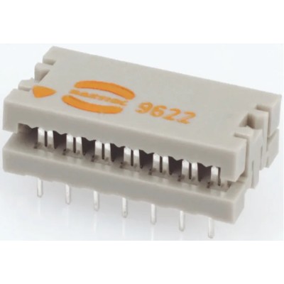HARTING 14-Way 2-Row Shrouded IDC Connector Male for Cable, 500V SEK-17 Series 09170149622