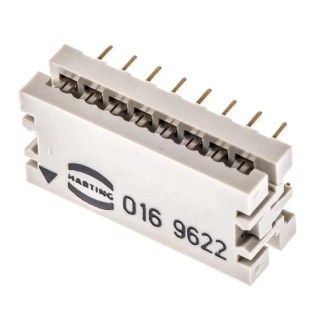HARTING 16-Way IDC Connector Male for Cable, 2 Row, 500V, 1A, Tin Plating, SEK-17 Series 09170169622