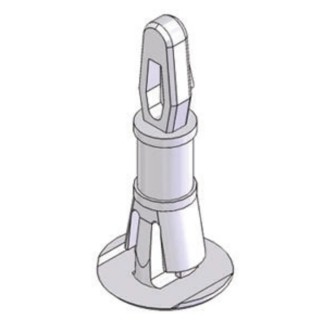 Essentra Nylon PCB Support Pillar 9.5 mm High, Overall Height 19.7 mm, for 3.18 mm PCB Hole RLCBSR-06-01 BLANC