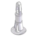 Essentra Nylon PCB Support Pillar 15.9 mm Height 26.1 mm Overall Height for 3.18 mm PCB Hole, 9.5 mm Base RLCBSR-10-01 BLANC