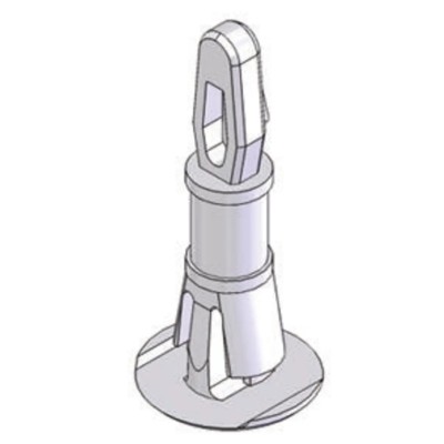 Essentra Nylon PCB Support Pillar 15.9 mm Height 26.1 mm Overall Height for 3.18 mm PCB Hole, 9.5 mm Base RLCBSR-10-01 BLANC