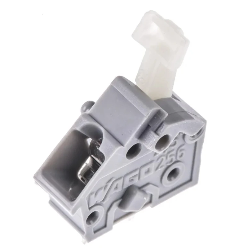 WAGO 256 Series PCB Terminal Block, 1-Contact, 5 mm Pitch, 25V, 16A Current, Grey, Model 256-401