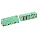 Phoenix Contact MKDSN 1.5/5-5.08 Series Straight Wave Soldering Mount PCB Terminal Block, 5 Contacts, 5.08 mm Pitch 1729157