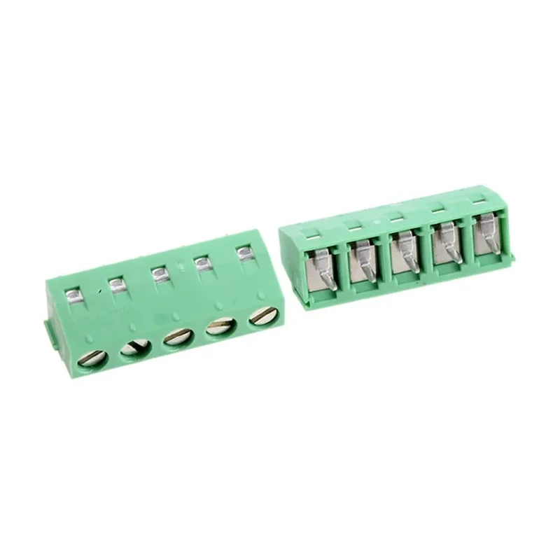 Phoenix Contact MKDSN 1.5/5-5.08 Series Straight Wave Soldering Mount PCB Terminal Block, 5 Contacts, 5.08 mm Pitch 1729157