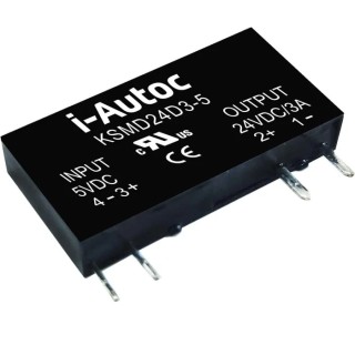 i-Autoc KSMD48D4-12 Solid State Relay, 4 A Load Current, 58 V DC Load Voltage, PCB Mount, 15 V DC Control Voltage