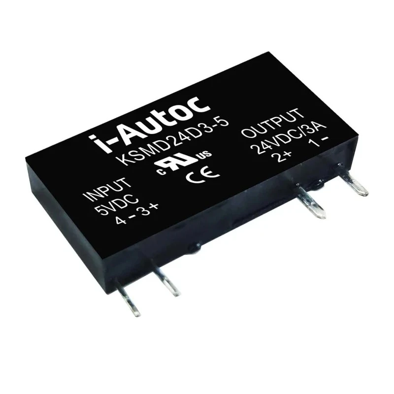 i-Autoc KSMD Series Solid State Relay PCB Mount DC Switching MOSFET Output 4A Load 58V DC Load 30V DC Control KSMD48D4-24