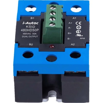 i-Autoc KSID Series Solid State Relay Panel Mount 25A Load 530V AC Load 4-15V DC Control KSID480LD25
