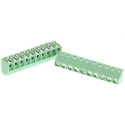 Phoenix Contact MKKDS 1/10-3.81 Series Straight Wave Soldering Mount PCB Terminal Block, 10 Contacts, 3.81 mm Pitch 1727094