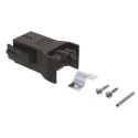 Anderson Power Products Powerpole Series 4 Way Male Battery Connector, Straight Panel Mount, 60V 20A 1460G1+115G1