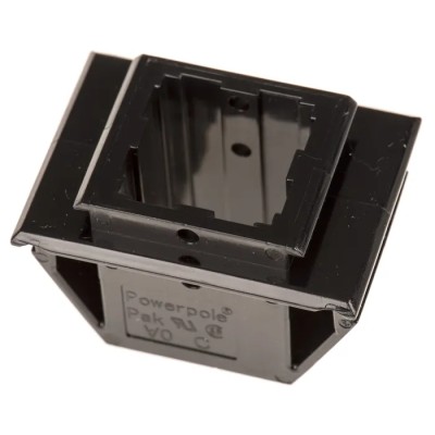 Anderson Power Products Powerpole Series 4 Way Female Battery Connector, Panel Mount, Straight Orientation 1470G1+110G9-BK