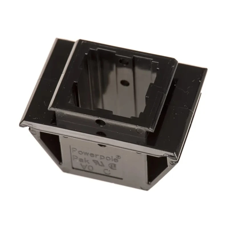 Anderson Power Products Powerpole Series 4 Way Female Battery Connector, Panel Mount, Straight Orientation 1470G1+110G9-BK