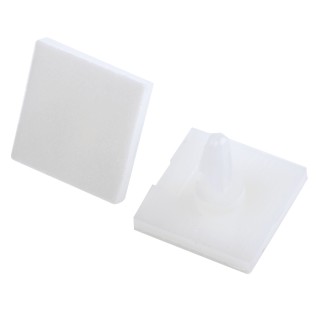 Essentra Nylon PCB Support with Adhesive Base for 4 mm PCB Hole, 4.8 mm Height, 15 mm Overall Height LCBSB-3-01A-RT