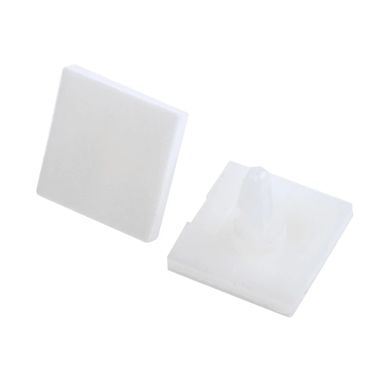 Essentra Nylon PCB Support with Adhesive Base for 4 mm PCB Hole, 4.8 mm Height, 15 mm Overall Height LCBSB-3-01A-RT