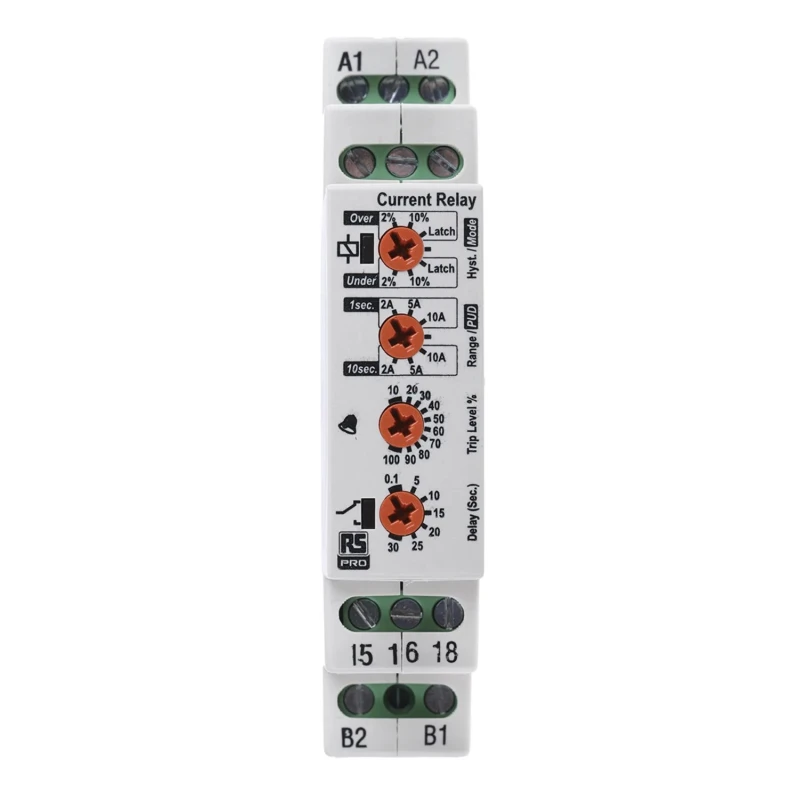 Omron Monitoring Relay, 1 Phase, SPDT, DIN Rail Mount, 1A to 10A Current, 230V AC Supply, Model 102-6134