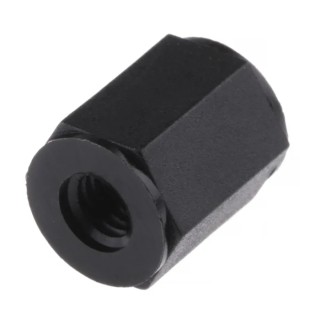 Essentra Threaded Standoff Nylon Hex 10 mm Body, M4 Thread Size, 8 mm Hex Size HTSN-M4-10-8-1