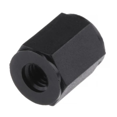 Essentra Threaded Standoff Nylon Hex 10 mm Body, M4 Thread Size, 8 mm Hex Size HTSN-M4-10-8-1