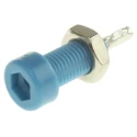 Johnson Components Blue Female 2 mm Test Socket Connector, Solder Termination, 10A, Tin Plating 105-0810-001