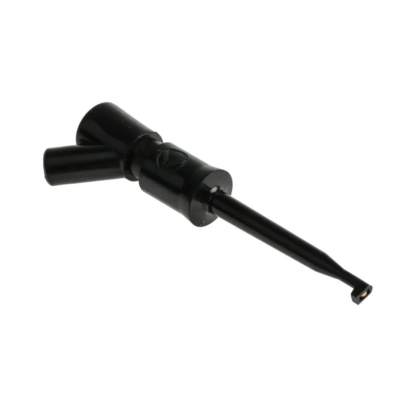 Hirschmann Test & Measurement Black Socket Hook Clip, 2 mm Tip, 60V dc 6A 973501100 KLEPS 2 BU BLACK