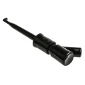 Hirschmann Test & Measurement Black Socket Hook Clip, 2 mm Tip, 60V dc 6A 973501100 KLEPS 2 BU BLACK
