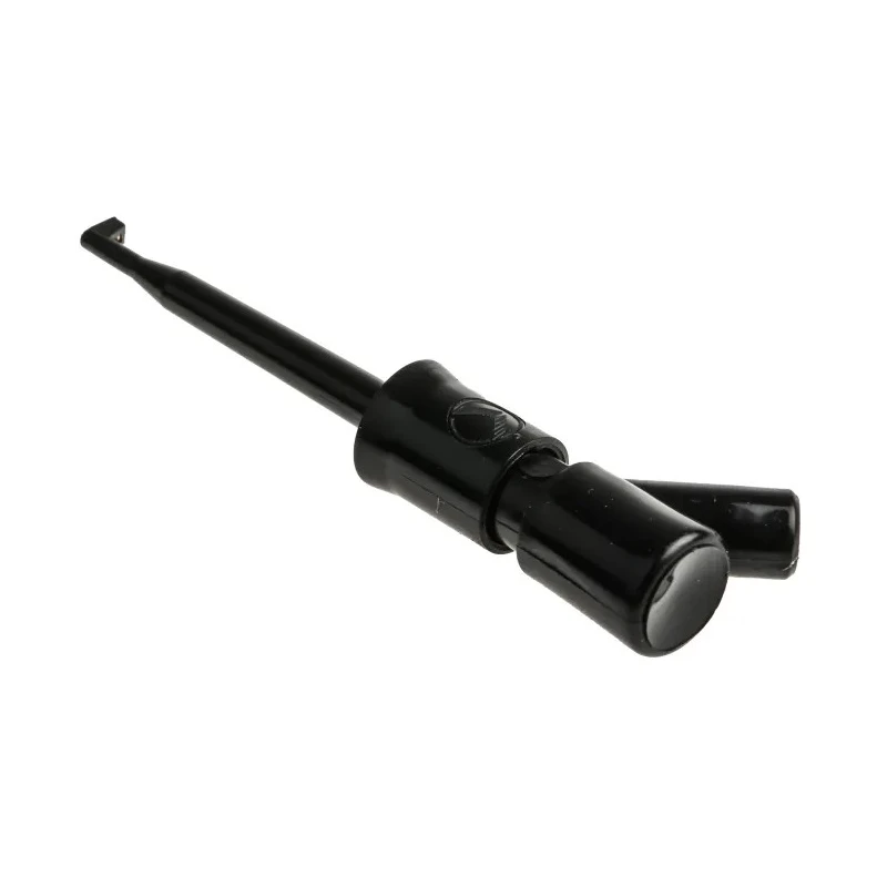 Hirschmann Test & Measurement Black Socket Hook Clip, 2 mm Tip, 60V dc 6A 973501100 KLEPS 2 BU BLACK