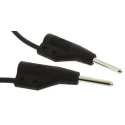 Hirschmann Test & Measurement Connector Test Lead 6A, 60V dc, Black, 250mm Lead Length 973594100