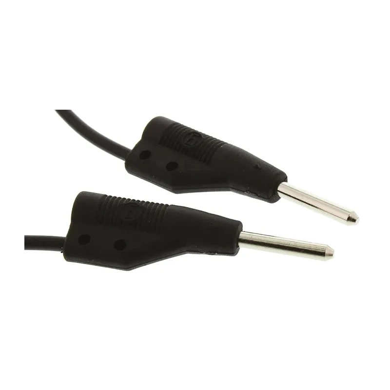 Hirschmann Test & Measurement Connector Test Lead 6A, 60V dc, Black, 250mm Lead Length 973594100