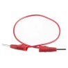 Hirschmann Test & Measurement Connector Test Lead, 6A, 60V DC, Red, 250mm Lead Length 973594101