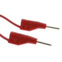 Hirschmann Test & Measurement Connector Test Lead, 6A, 60V DC, Red, 250mm Lead Length 973594101