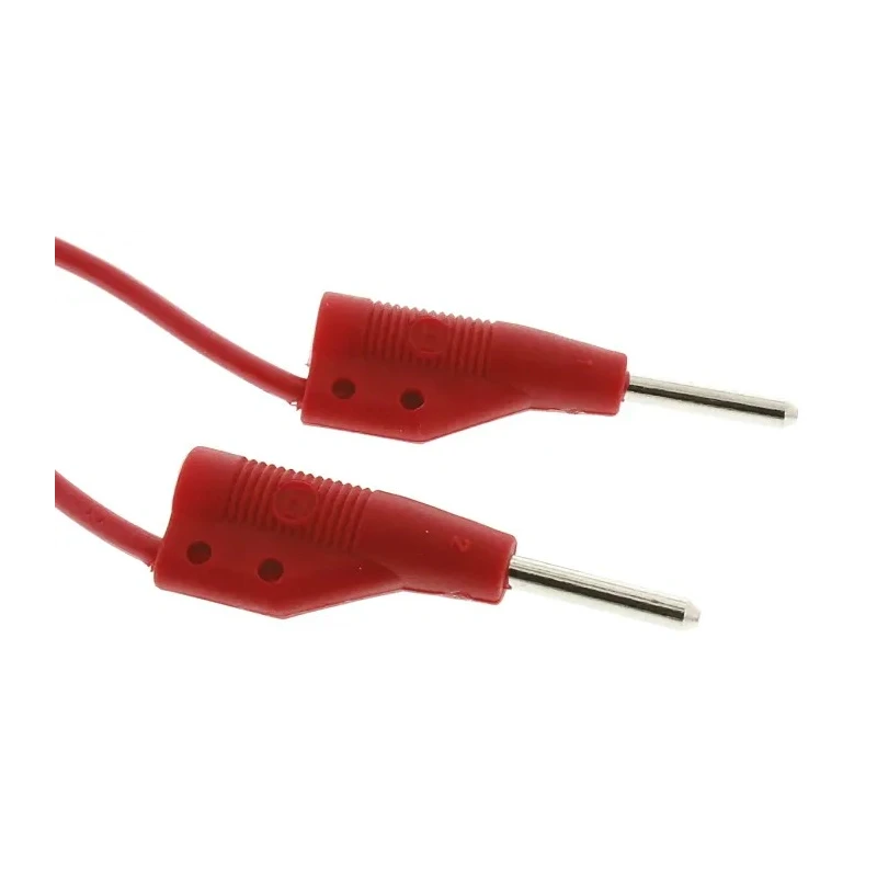 Hirschmann Test & Measurement Connector Test Lead, 6A, 60V DC, Red, 250mm Lead Length 973594101
