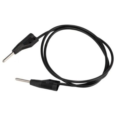 Hirschmann Test & Measurement Connector Test Lead 6A, 60V dc, Black, 500mm Lead Length 973595100