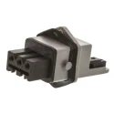 Hirschmann Industrial Power Connector 16A, 400V, IP54 Rated, Black Grey Panel Mount 3P+PE ST 