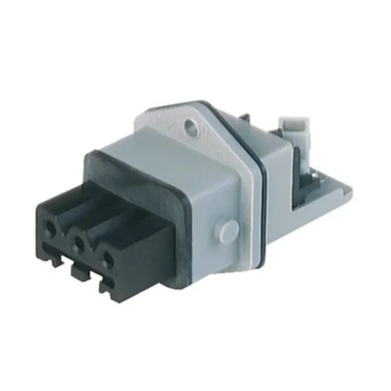 Hirschmann Industrial Power Connector 16A, 400V, IP54 Rated, Black Grey Panel Mount 3P+PE ST 