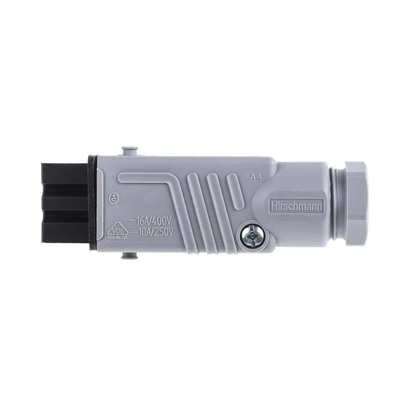 Hirschmann Heavy Duty Power Connector Female Grey Cable Mount 3+PE 16A 250V 400V IP54 ST IP54