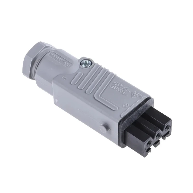 Hirschmann Heavy Duty Power Connector Female Grey Cable Mount 3+PE 16A 250V 400V IP54 ST IP54