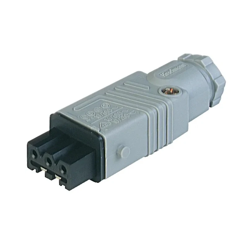 Hirschmann Heavy Duty Power Connector Female Grey Cable Mount 3+PE 16A 250V 400V IP54 ST IP54