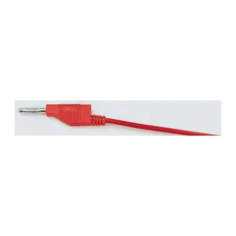Staubli Connector Test Lead 15A, 30 V AC, 60 V DC, Red, 1m Lead Length 64.7288-100-22