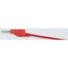 Staubli Connector Test Lead 15A, 30 V AC, 60 V DC, Red, 1m Lead Length 64.7288-100-22