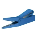 Staubli Blue Crocodile Clip Brass Contact Insulated 10A 12mm Jaw Opening 64.9209-23