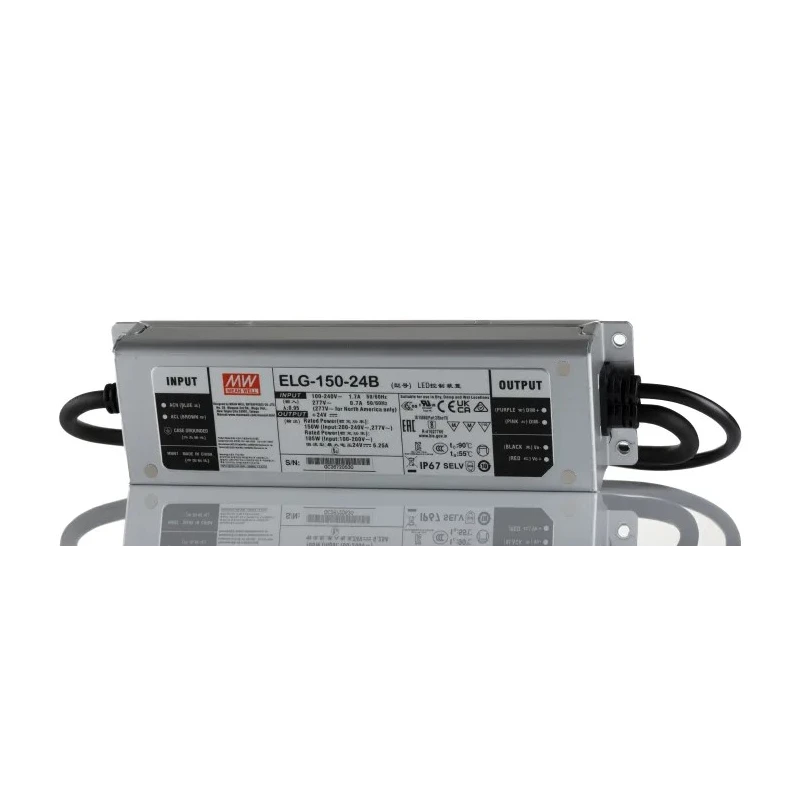 MEAN WELL IP67 1 Output Potentiometer Dimmable LED Driver 24V 150W 900mA 